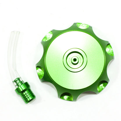 Green Alloy Gas Fuel Tank Cap + Breather for 110cc 125cc PIT Dirt Bike