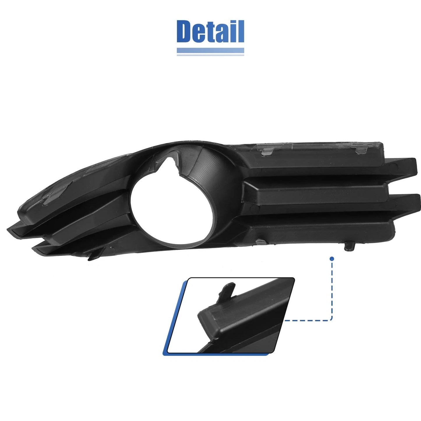 Pair Front Right Fog Light Grille Cover for Dodge Grand Caravan (2008-2010)