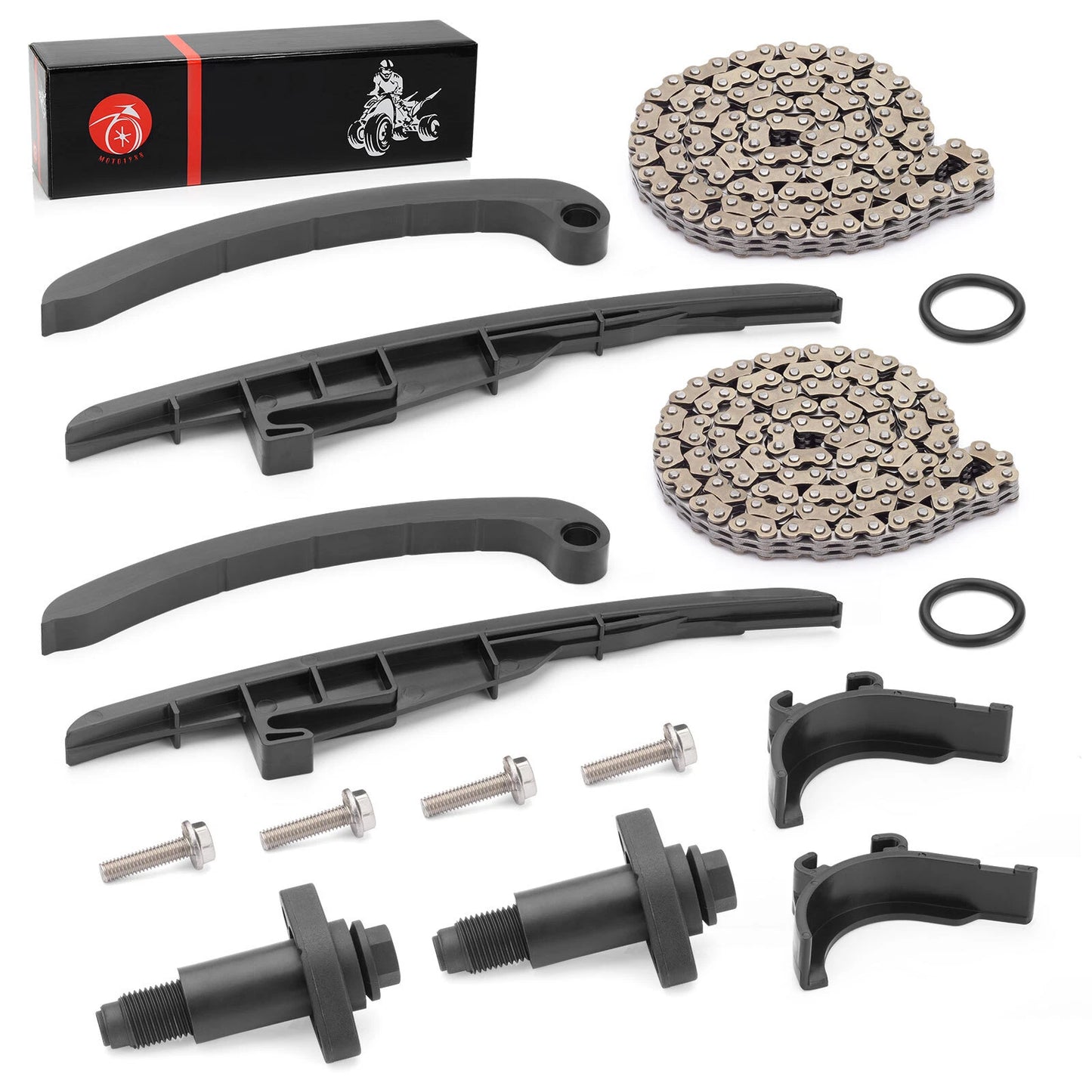 Front Rear Cam Chain Timing Guide Tensioner for Can-Am Commander 800R 17-20