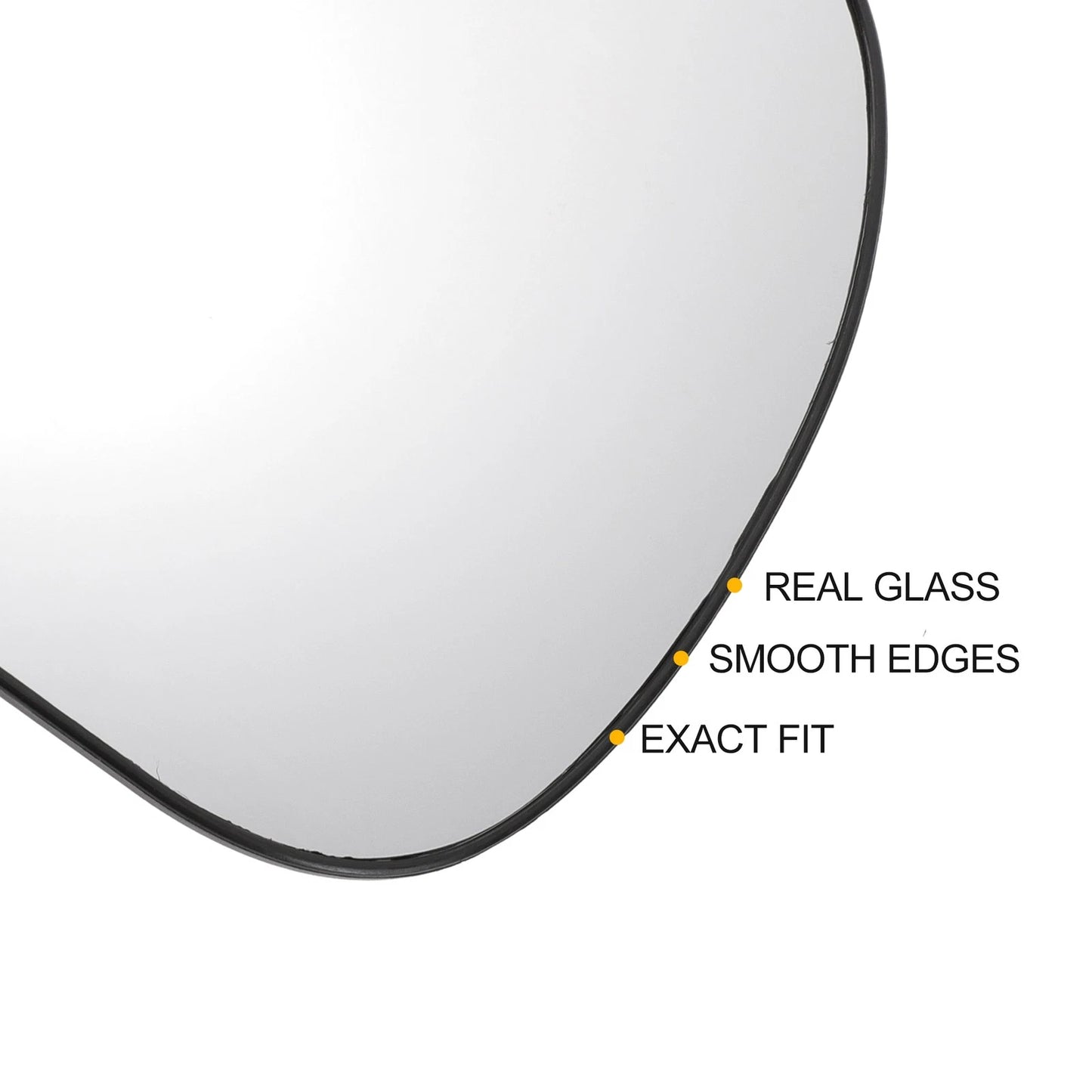 Right Side Heated White Mirror Glass for Toyota RAV4 (2005-2011)