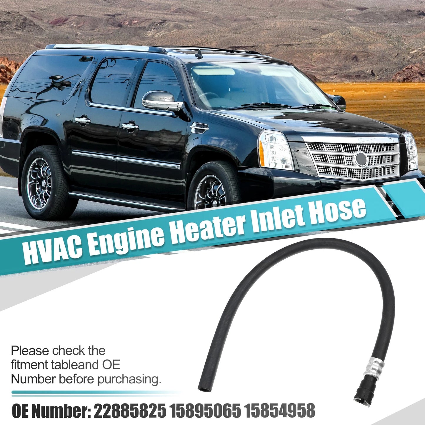 Inlet Heater Hose for Chevrolet Tahoe Suburban & GMC Yukon