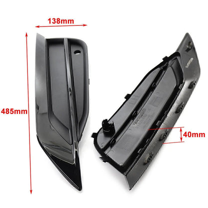 Front Bumper Fog Light Grille for VOLVO S90 V90 (2016-2019) Left & Right Black