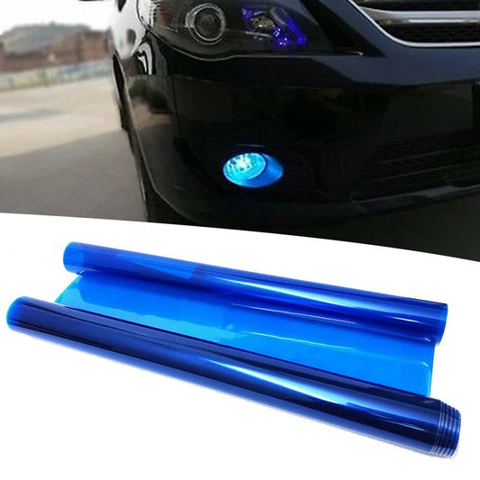 12x48 Blue Tint Vinyl Overlay Wrap Sheet Headlight Fog Light for Universal