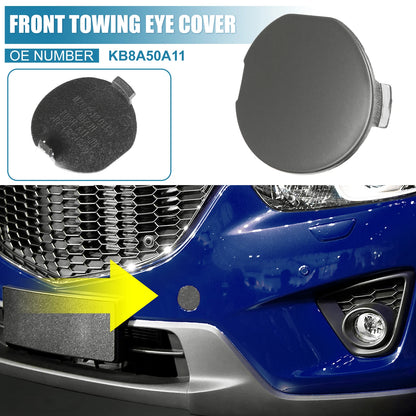 Front Bumper Tow Hook Cover for Mazda CX-5 (2017-2021) Gray