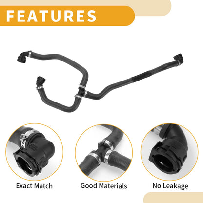 Radiator Hose 2.0L for BMW 530i xDrive (2017-2023) Black