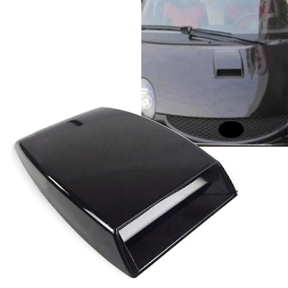 Universal Air Flow Intake Scoop for Car Bonnet Hood Vent Decoration Cover Black