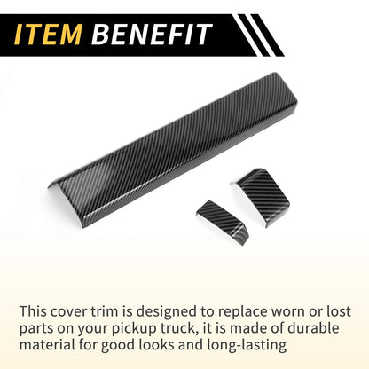Carbon Fiber Instrument Strip Cover for Toyota Tundra (2022-2024)
