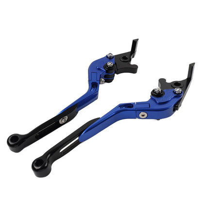Blue Extendable Brake Clutch Levers for Aprilia Tuono V4 1100RR (2017-2021)