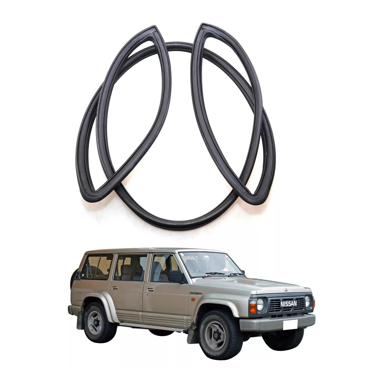 Front Windshield Weatherstrip Molding for Nissan Patrol Safari Y60 GQ II 1987-1997