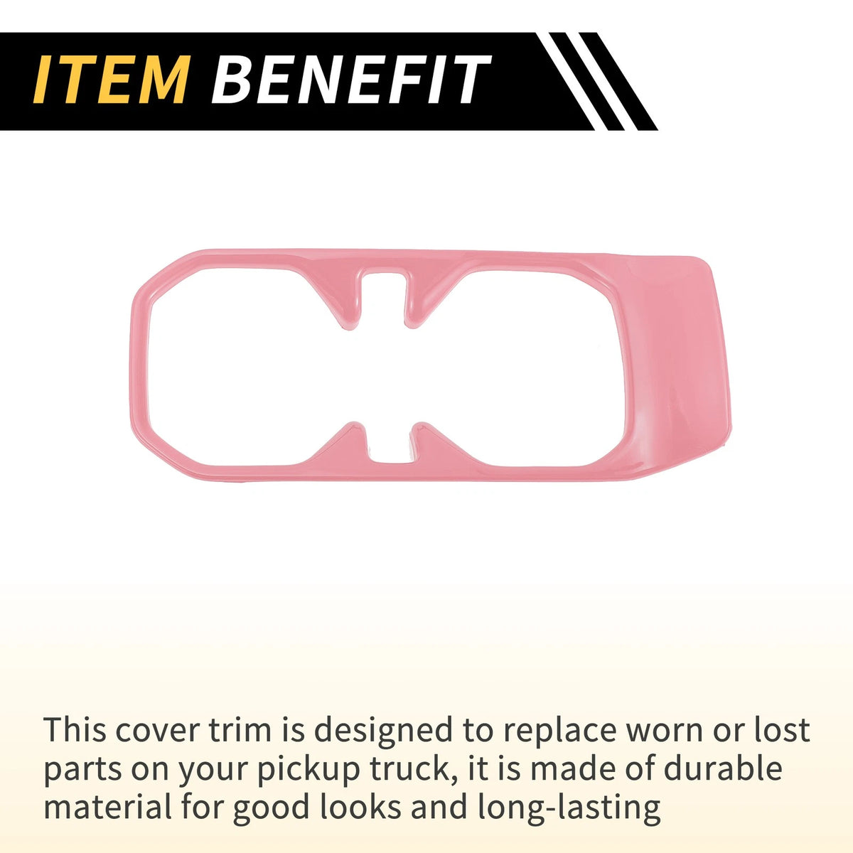 Cup Holder Cover Trim for Jeep Wrangler JL JLU (2018-2024) Pink 1 Pc