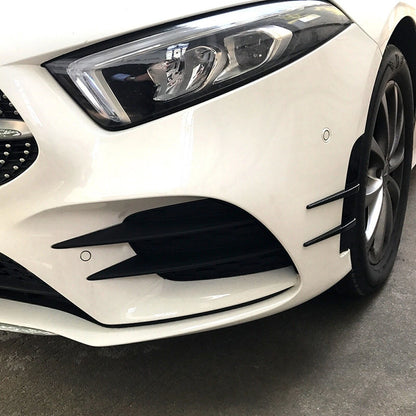 Carbon Look Front Bumper Side Air Vent Trim for Mercedes Benz A Class (19-22)