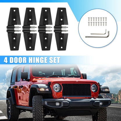 4 Door Hinge Set for Jeep Wrangler JK (2007-2018)