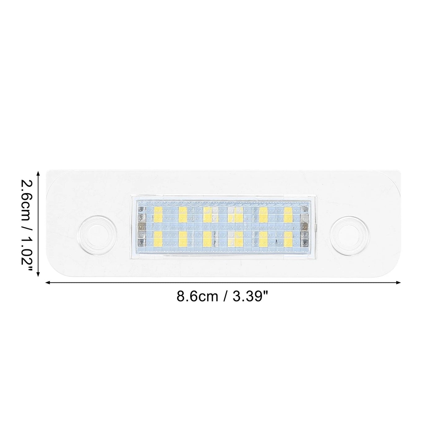 2 x Car LED License Plate Lights for Ford Mondeo (1996-2000)