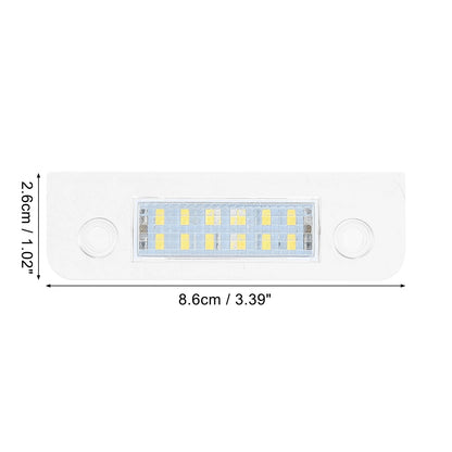 2 x Car LED License Plate Lights for Ford Mondeo (1996-2000)