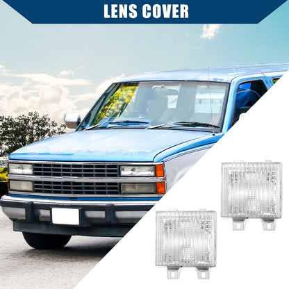 Pair Car Lens Park Signal Lights Cover for Chevrolet Blazer (1987 - 1988)