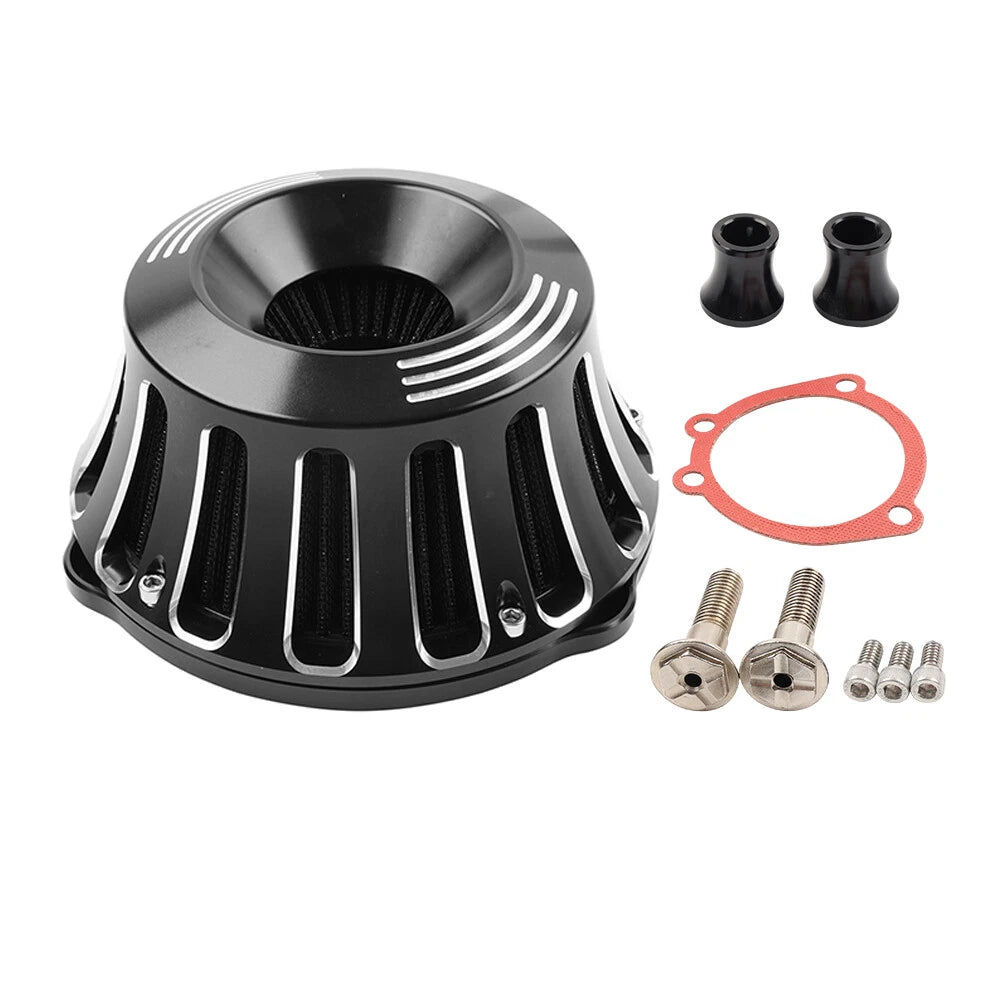 Black Air Cleaner Intake Filter Kit for Harley Sportster XL883 XL1200 (2004-2023)