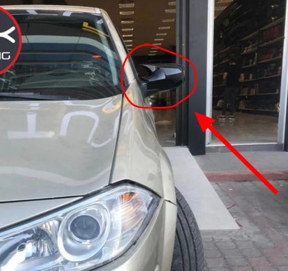 2 Piece Side View Mirror Covers for Renault Megane MK2 (2002-2008)