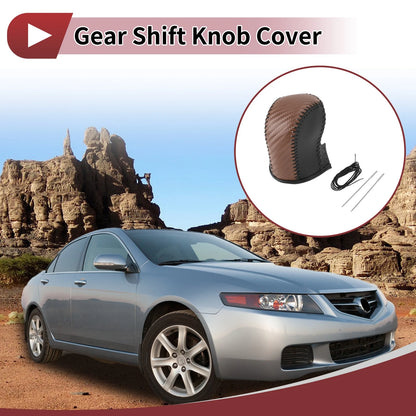 Set Gear Shift Knob Cover for Acura TL Carbon Fiber (2009-2014)