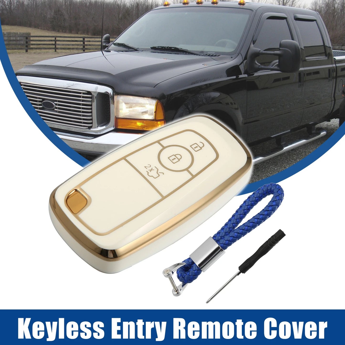 TPU 3 Button Keyless Entry Remote Cover for Ford Bronco (2021-2023)