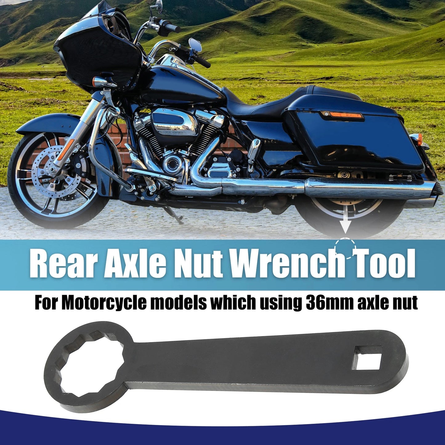 Rear Axle 36mm Wrench Tool for Harley-Davidson Touring