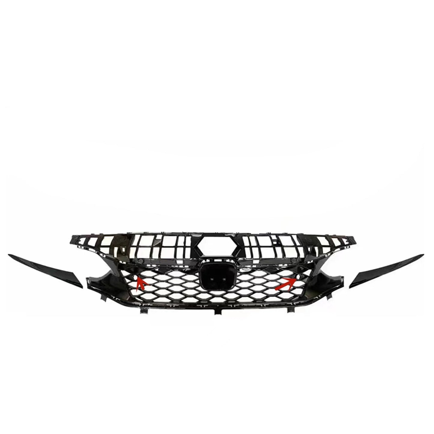 4pcs Front Grille & Bonnet Trim for Honda Civic 2022-2024 Type R Style