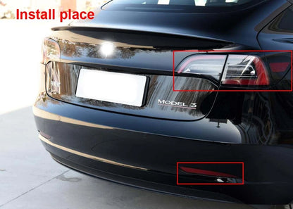 Car Smoke Black TPU Rear Lamp Parking Light Protect Film For Tesla Model 3 2016+