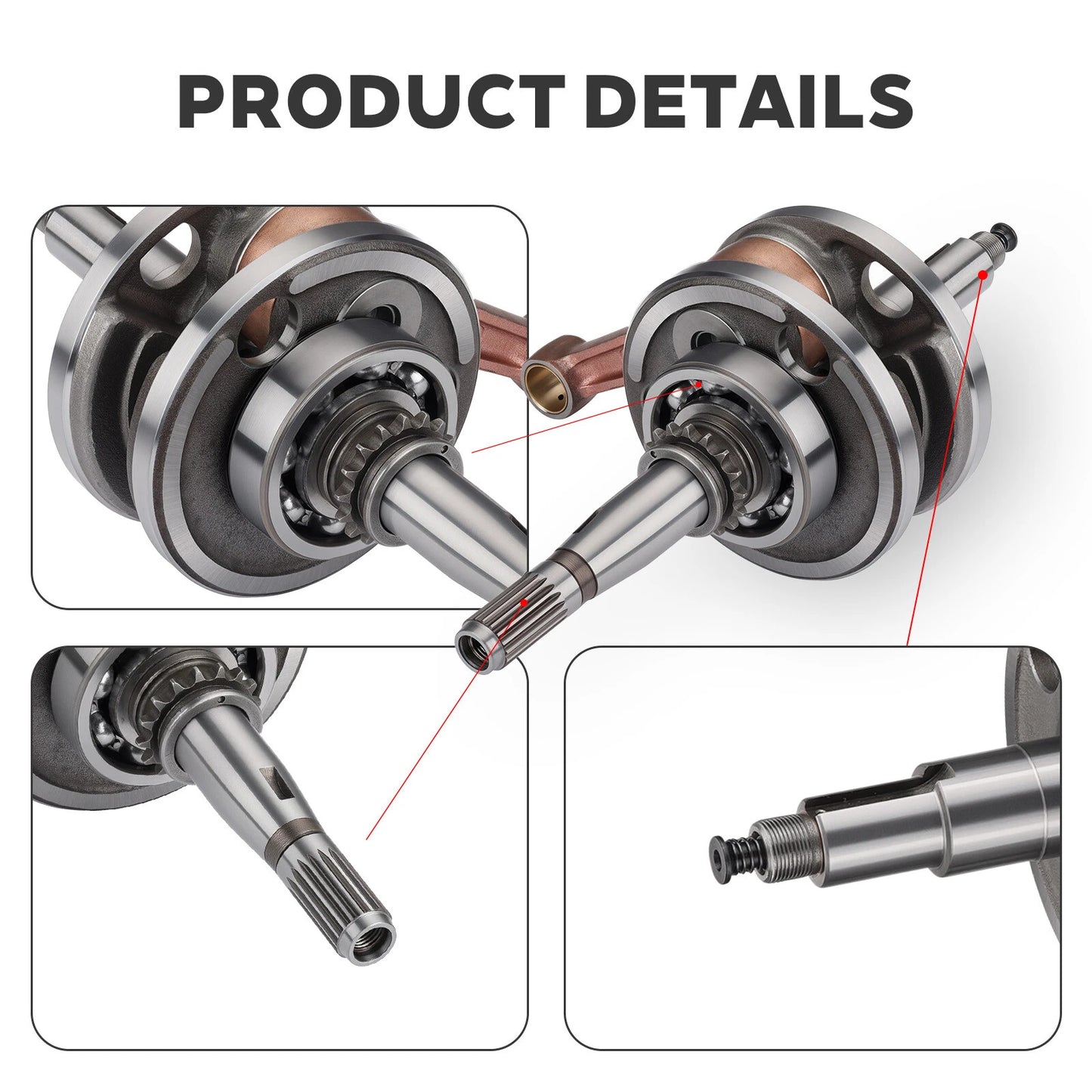 Warrior 350 Crankshaft Piston Top End Rebuild Kit for Yamaha YFM350X (1987-2004)
