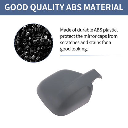 Right Passenger Side Mirror Cover Cap Grey for Citroen Berlingo (2008-2018)