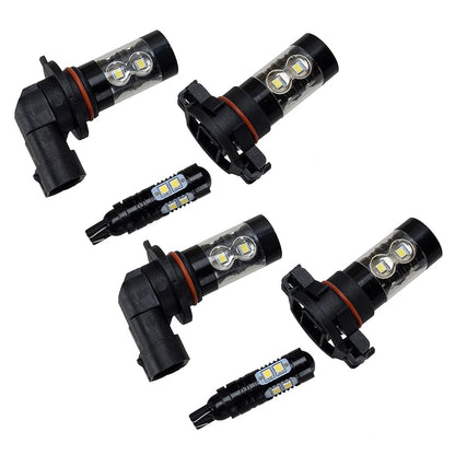 LED Fog Driving DRL Light Bulbs Combo for Cadillac Escalade (2007-2014)