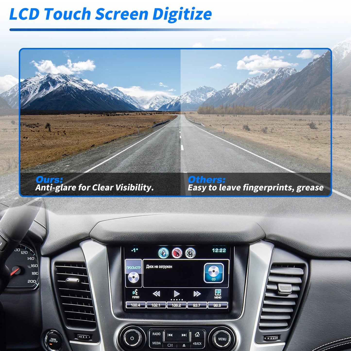 8" LCD Touch Screen Glass Digitizer for Chevrolet
