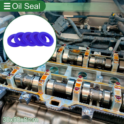Oil Seal 30x50x8mm Rotary Shaft Seal TPU High Pressure for Make Model 5 Pcs