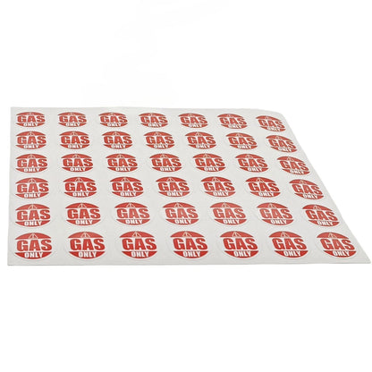 Gas Only Sticker Decal Label for Truck - Weatherproof Vinyl