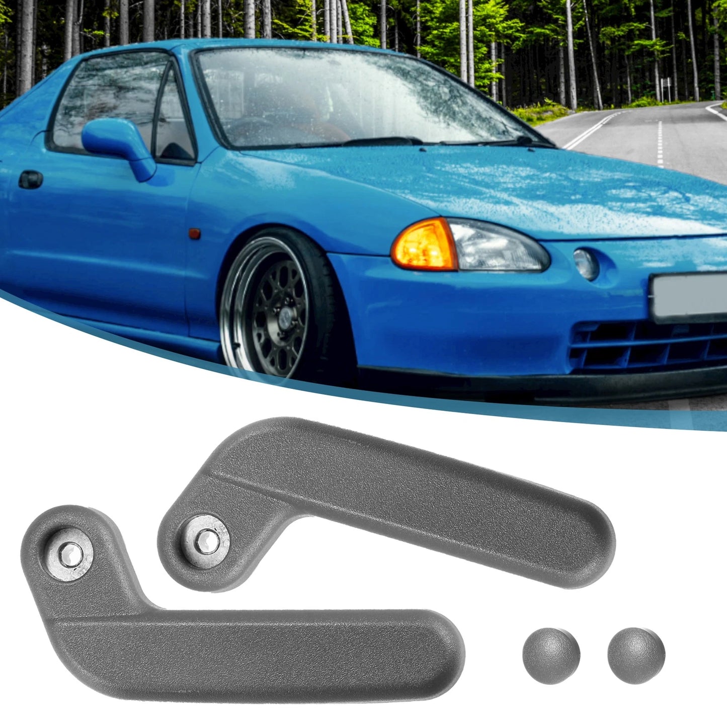 Top Roof Lock Handle Pair for Honda Del Sol (1993-1997)