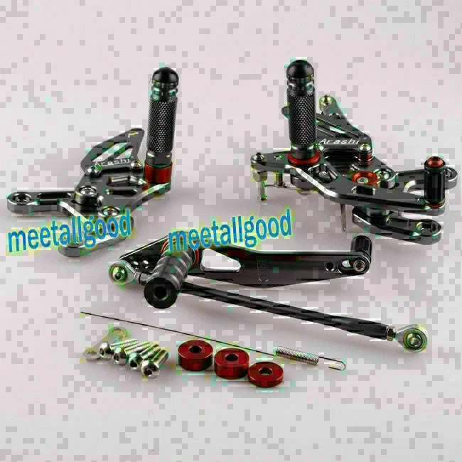Adjustable Grey Rearset Footpegs for Yamaha YZF R1 (2009-2011)