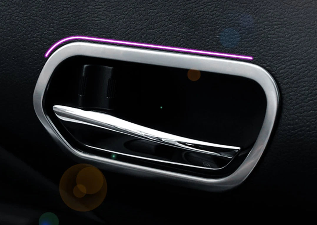 Inner Door Handle Ring Cover Trim for Nissan Kicks 2016-2020 Steel Matte