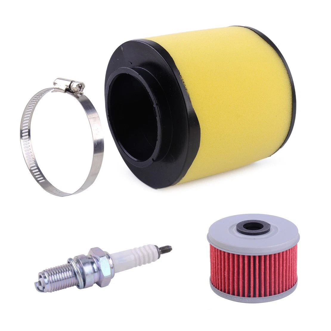 Air Filter, Spark Plug, Oil Filter for Honda Rancher 350, Foreman 400, 450