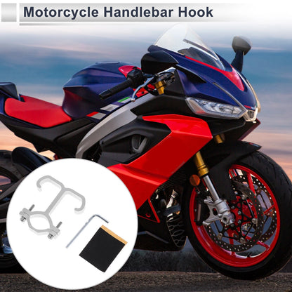 Aluminum Alloy Hanging Hook Hexagon Wrench Gasket 1 Set Silver Tone