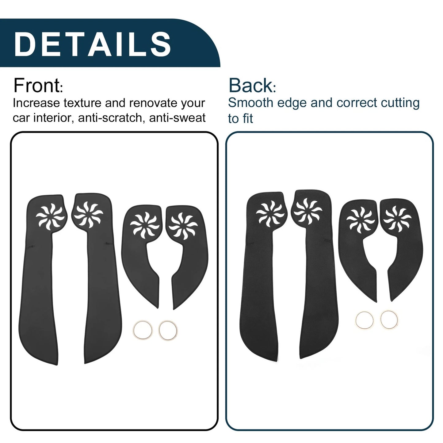 Car Door Anti Kick Pad Sticker Protector for Nissan Qashqai (2016-2022)