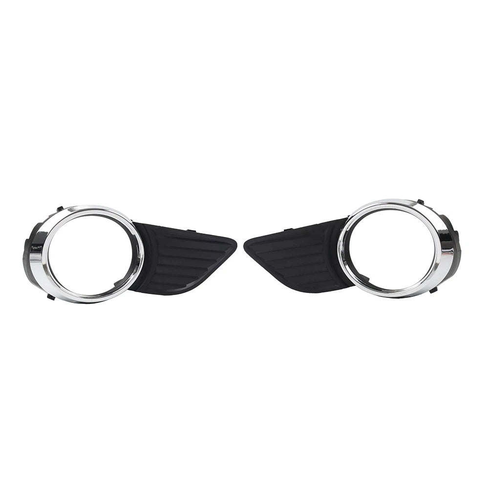 Front Fog Light Bezel Cover  Black/Chrome for Toyota Sienna (2011-2017)