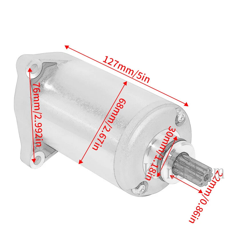 Starter Motor for Suzuki LT250EF LT300E Quadrunner (1985-1989)