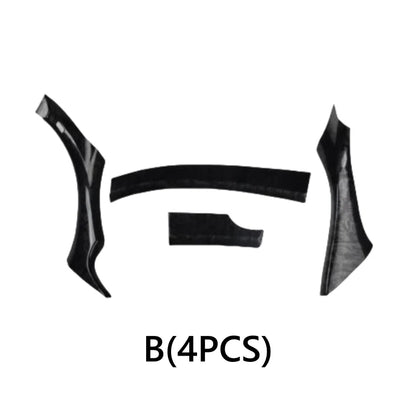 LHD Black Peach Wood Interior Door Armrest Cover Trim for Acura TSX (2009–2014)