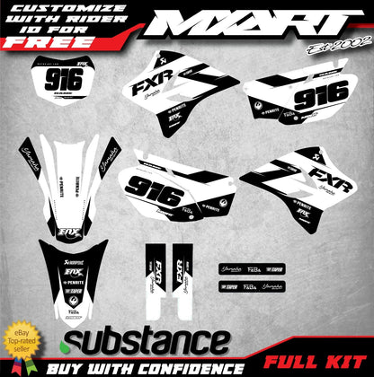 Custom Graphic Kit BURN Style for Yamaha TTR 230 Decals (2005-2022)