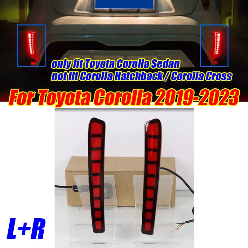 Square Rear Bumper Lamp for Toyota Corolla (2019–2023)