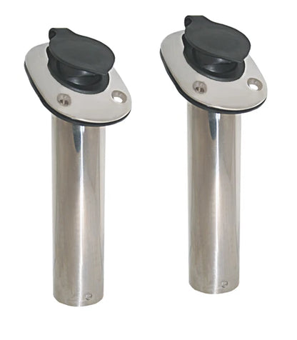 Rod Holders Marine Grade Stainless Steel 30° PVC Seal Cap & Gasket 2 Pack