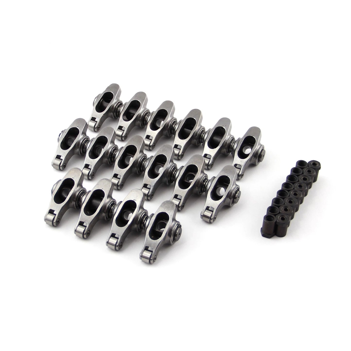 1. 1.7 Ratio 7/16" Stainless Steel Roller Rocker Arms for Chevy BBC 454