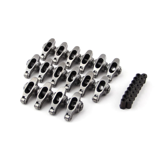 1. 1.7 Ratio 7/16" Stainless Steel Roller Rocker Arms for Chevy BBC 454