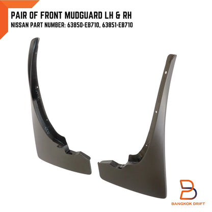 4x4 Mud Flap Guards for Nissan Navara D40 (2004-2014)