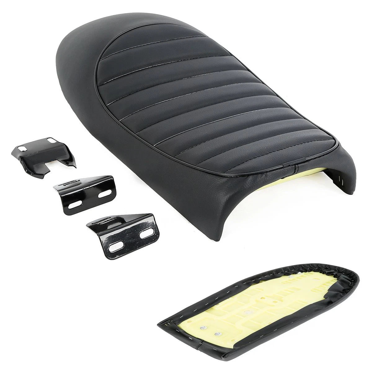 Vintage Cafe Racer Flat Hump Saddle Seat for Honda Suzuki Yamaha