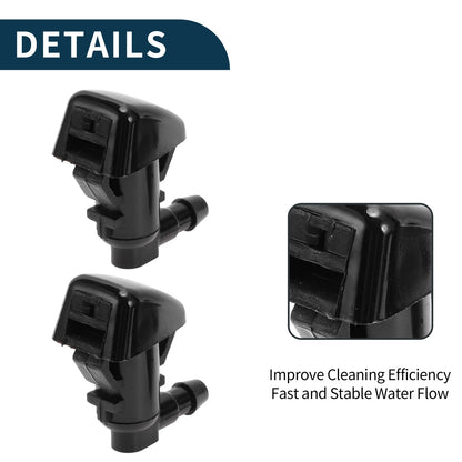 Set Front Windshield Washer Nozzles for Jeep Grand Cherokee WK2 (2011 - 2023)