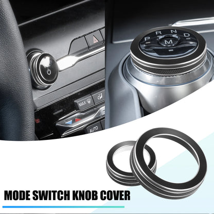 2 x Mode Switch Knob Covers for Ford Explorer (2011-2023) Black